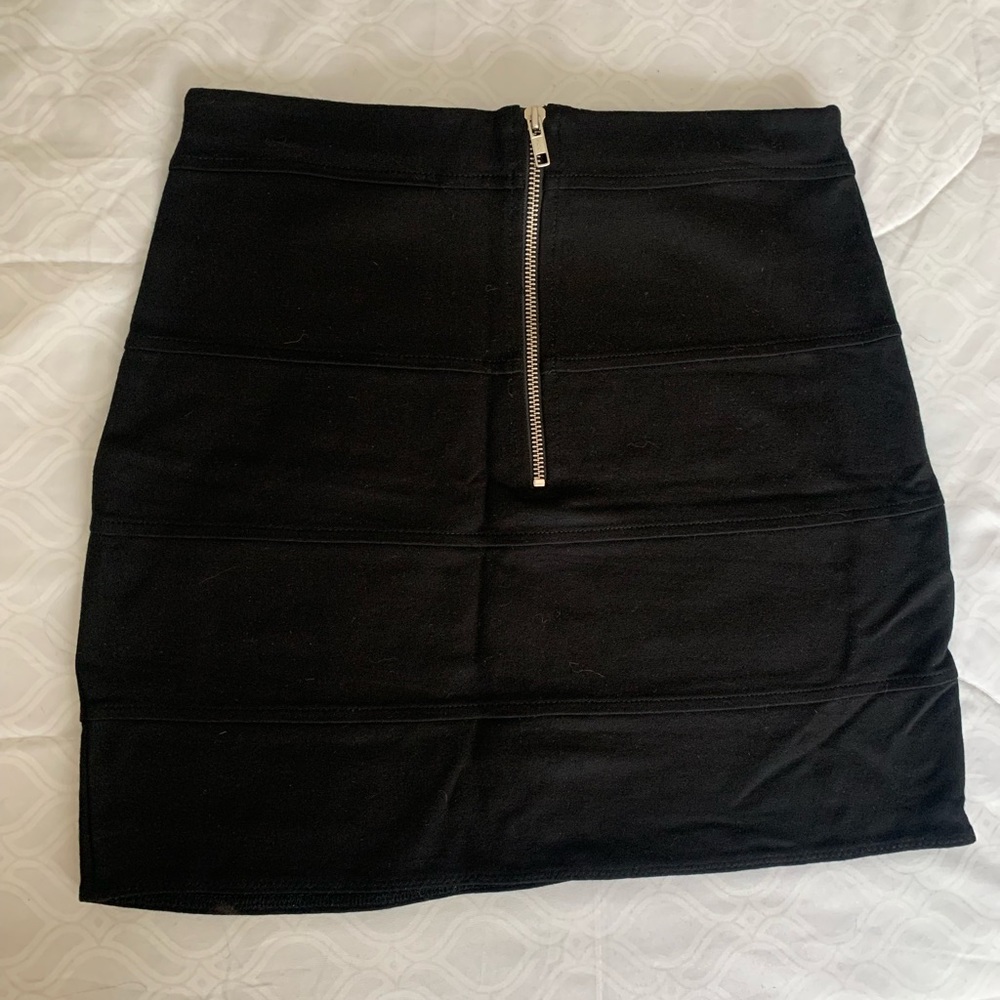Zipper Mini Skirt